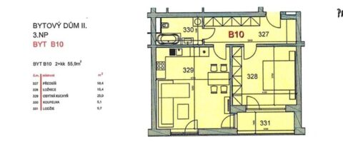 Prodej bytu 2+kk 56 m² s dvěmi parkovacími stáními, Jedovnice #436